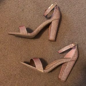 Rose gold heels